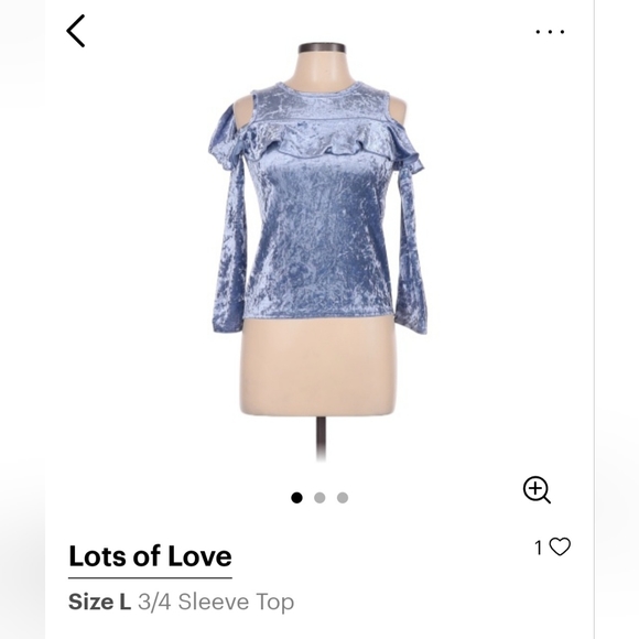 Blue Long-Sleeve Top - Picture 1 of 3